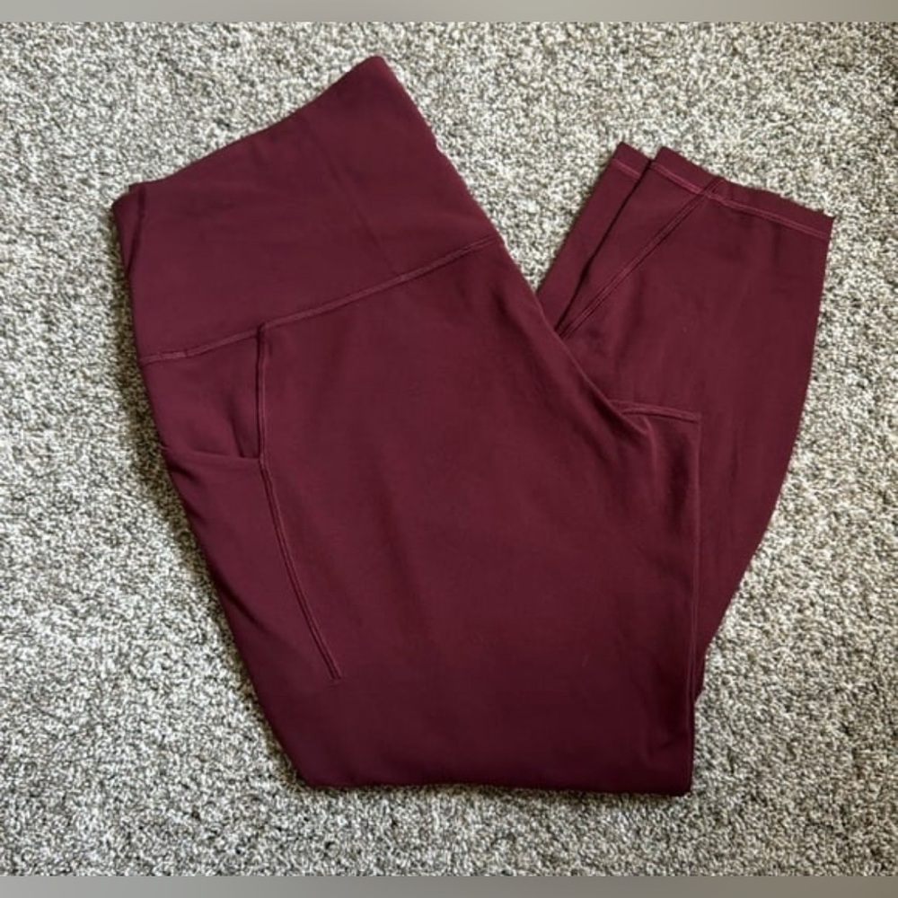 Lululemon Athletica Align Leggings - POCKETS! - Red Merlot - 7/8 Length 25” - Picture 1 of 5